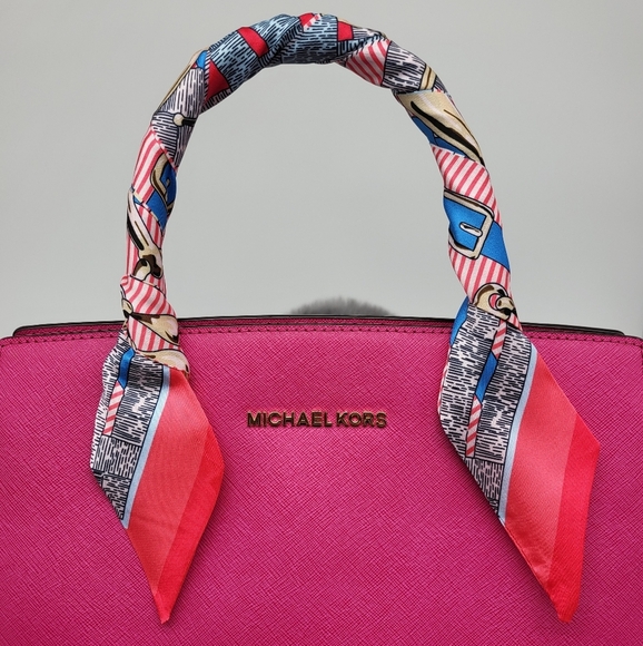 New Print Silk Skinny Scarf Twilly - Picture 1 of 5
